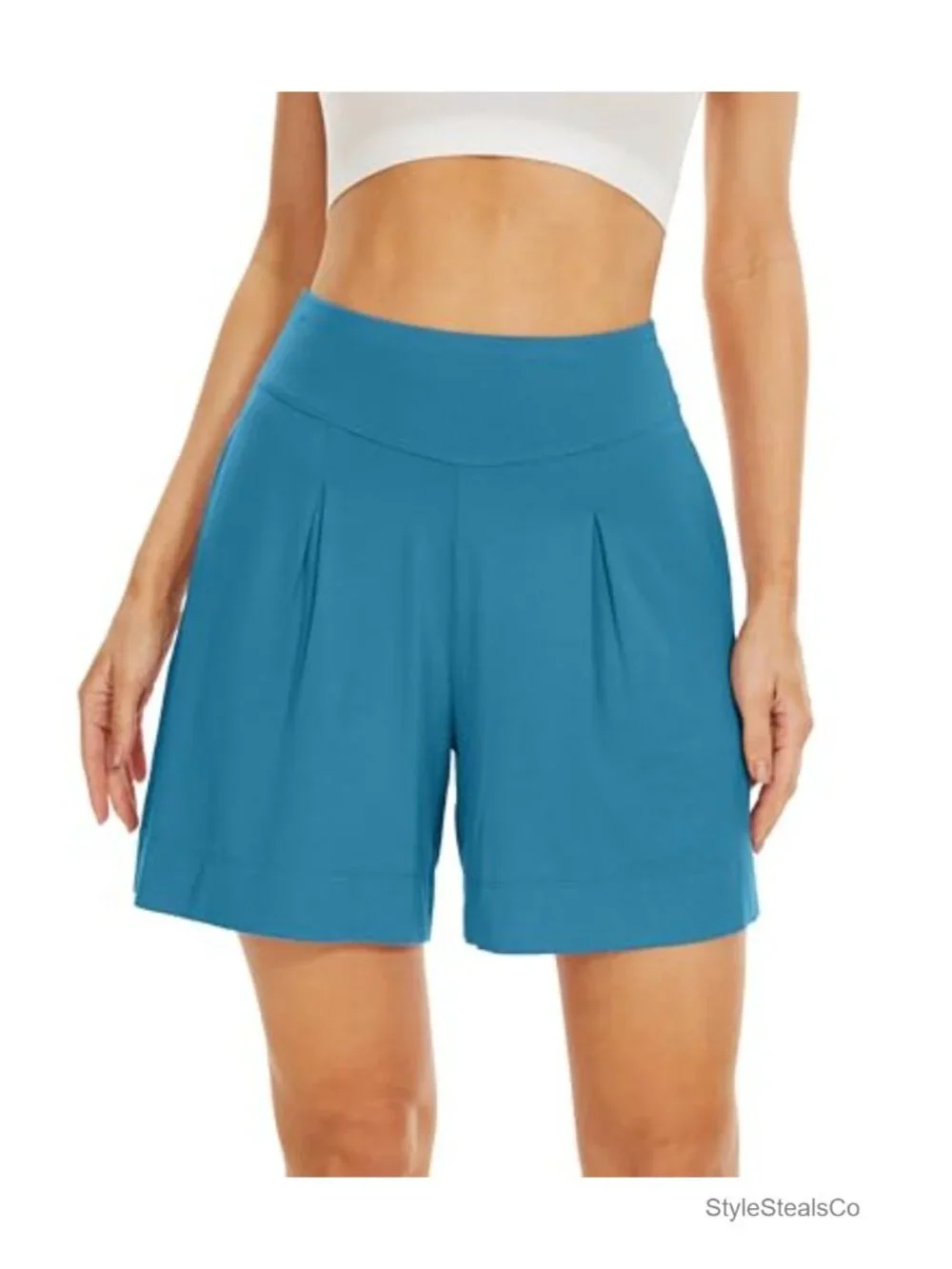 Viscose from Bamboo Sleep Shorts Women Lounge Boxers Wide Leg Pajama Bottoms